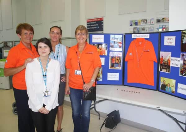 Volunteers Valerie Flaherty, Jess Dowd and Mags Kelly with Voluntary Services Officer Catherine Henshaw