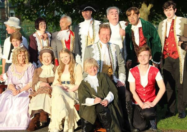 Members of the cast of The Miser, the first-ever joint production by Fylde Coast Players and Lytham Anonymous Players