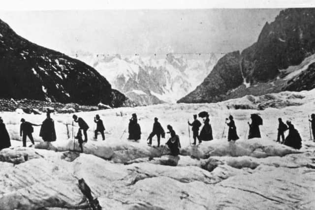 An early Thomas Cook party in the Swiss Alps