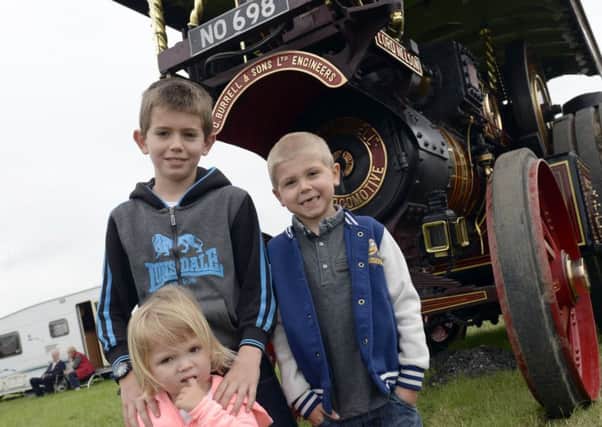 Pictures Martin Bostock
Scorton Steam Fair.
Lacey, Aidan and John Ousby.