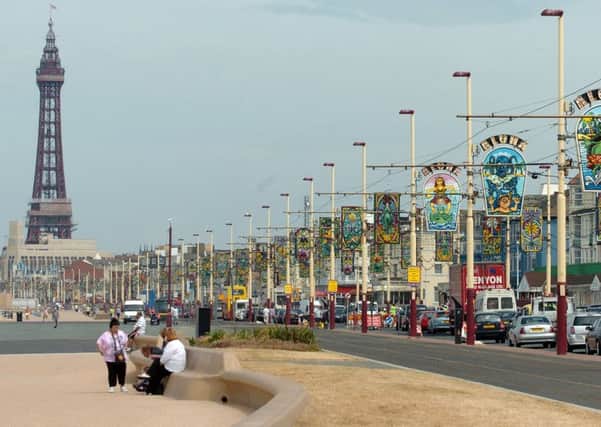 Blackpool promenade (for tourism jobs and visitor numbers story).