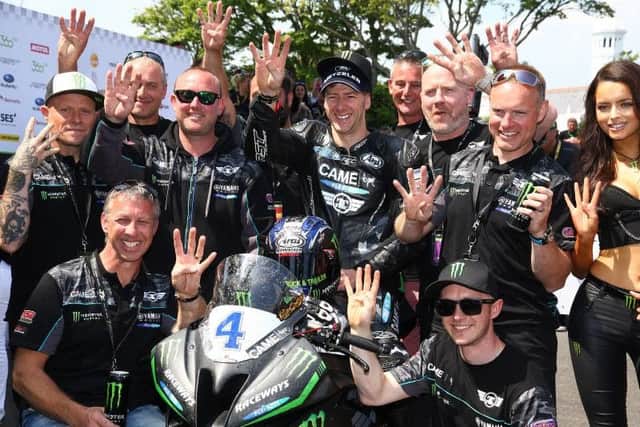 Fleetwood success in the TT races in 2016. The CAME BPT Traction Control Team  celebrate their two wins in the Supersport 6oo to go with the two they picked up last year