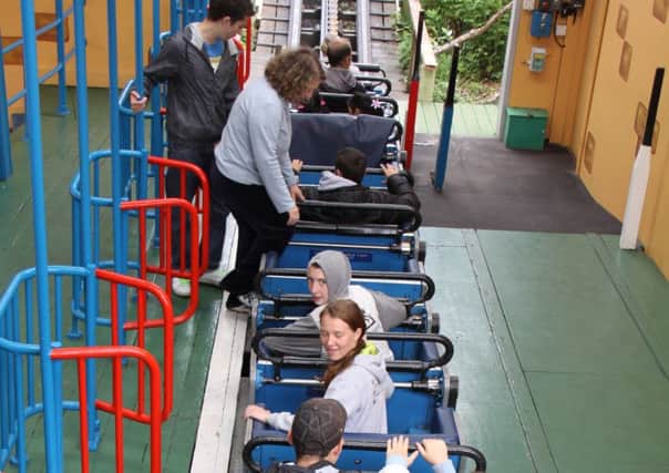 The ride when it was known as the Zipper Dipper. It is one of the key attractions in Nickelodeon Land