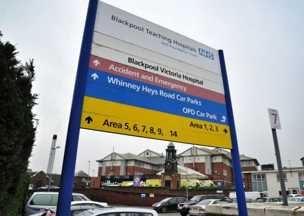 Picture by Julian Brown 21/01/16
GV view of ambulances at the A & E Dept at Blackpool Victoria Hospital
NB Picture taken from the pavement
