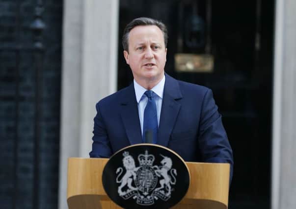 Prime Minister David Cameron speaks outside 10 Downing Street, London