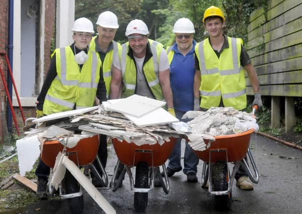 DIY SOS Volunteers at work in the new Blackpool Carer's Centre on Newton Drive