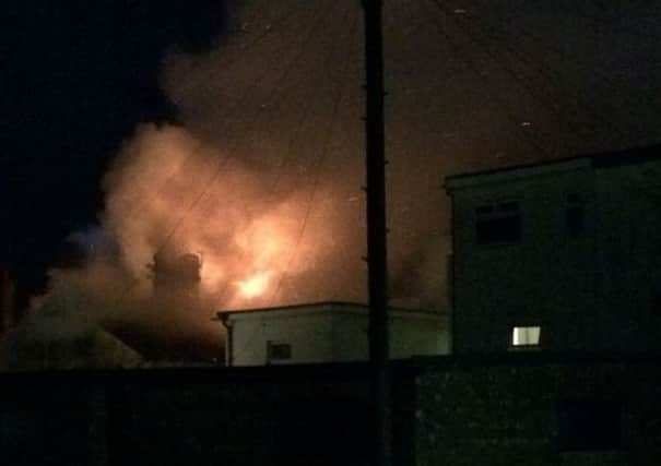 The building was engulfed by flames (Pic: Aaron Owen)