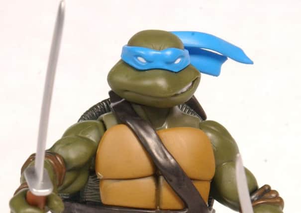 A teenage mutant ninja turtle toy