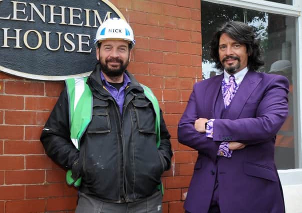 Laurence Llewelyn-Bowen (right) with DIY SOS presenter Nick Knowles