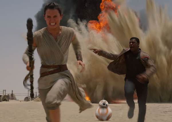 A scene from Star Wars The Force Awakens whihc will be shown at Lytham Festival this summer