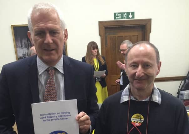 Gordon Marsden meeting members of the PCS Union from HM Land Registry at Westminster