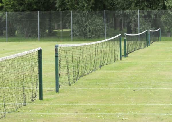 Grass tennis courts at Stanley Park