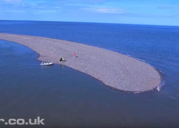 The new island forming off Fleetwood PIC: Vision Air