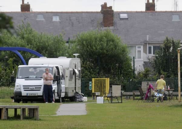 Travellers have moved on to Fishers Field on Highfield Road