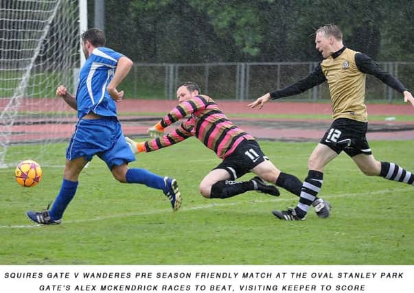 Alexander McKendrick scores for Gate against Wanderers. Picture: ALBERT COOPER