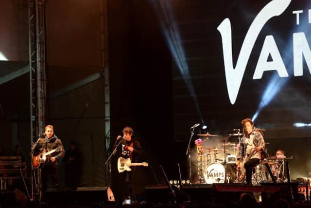 The Vamps performing at last year's switch-on