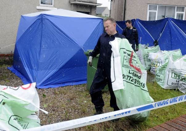 Police started digging at the house on Monday