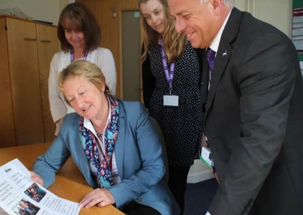 FCAT chief executive officer Felicity Greeves with finance lead Jane McCumiskey, HR business partner Laure Ferris, and community relations and estates lead John Topping