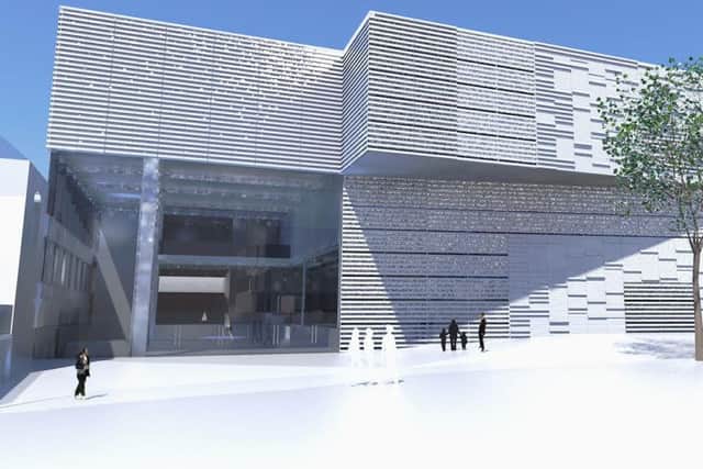 An artists impression of plans for a new conference centre in Blackpool