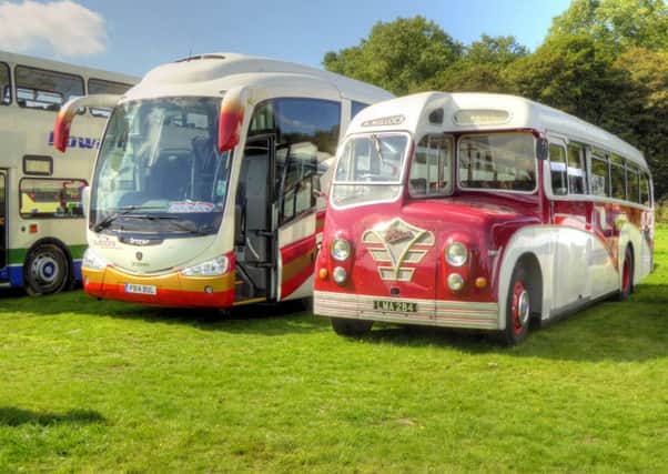 The Foden buses which will exhibit at Tram Sunday