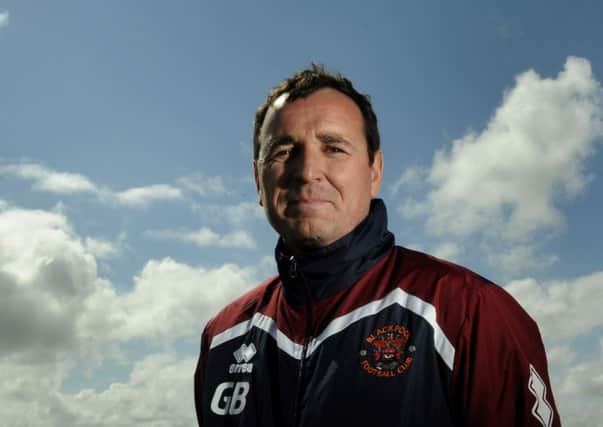 Blackpool FC manager Gary Bowyer