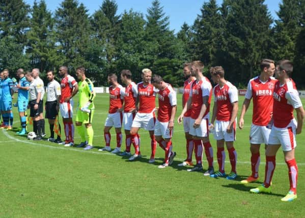 Fleetwood line-up against AZ Alkmaar