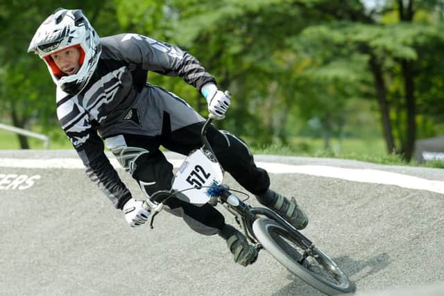 Action from a previous regional competition at Stanley Park BMX track