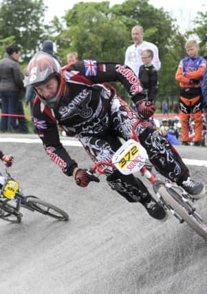Racing at Stanley Park BMX track