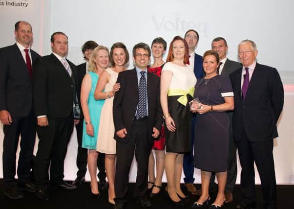 The Voiteq team winning national logisitcs award