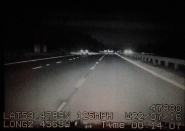 Dash footage of the M55 chase