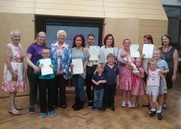 Parents received their certificates from Blackpool Mayor Coun Kath Rowson after completing a course run by Better Start