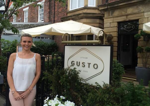 Maddy Fullalove the new business developement manager at Gusto in Lytham