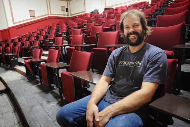 The Regent Cinema on Church Street in Blackpool is almost ready for its grand-re-opening following the fitting of new seats.
Cinema owner Rick Taylor tries out the seating. PIC BY ROB LOCK
26-7-2016