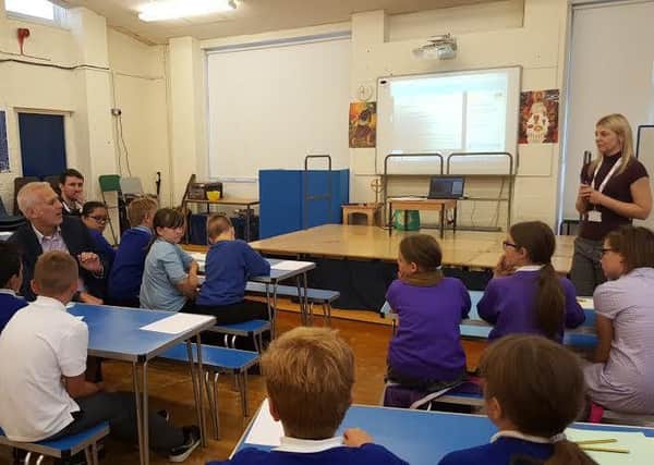 MP Gordon Marsden joins pupils at St Cuthbert's Academy