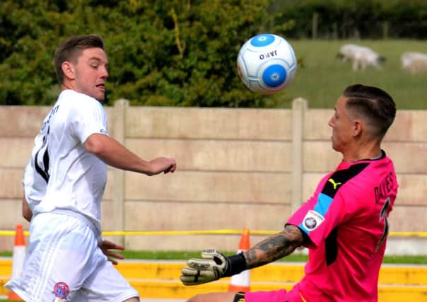 Sam Finley went close to scoring for AFC Fylde against Tranmere Rovers