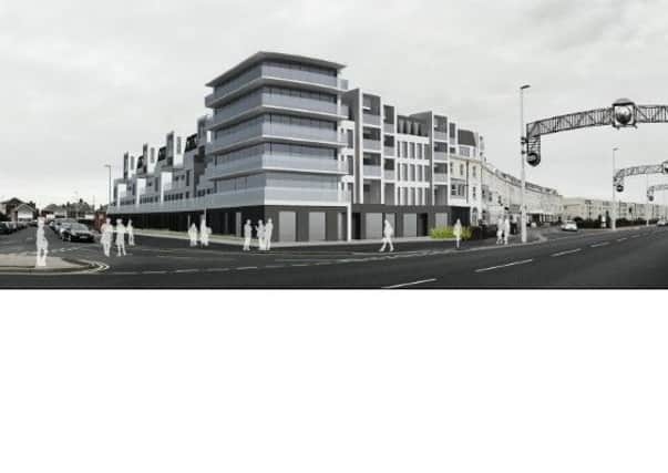 An artists impression of the revised scheme for Harrow Place, South Shore