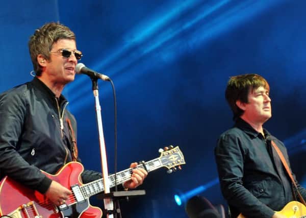 Noel Gallagher's High Flying Birds on stage at Lytham Festival 2016.
