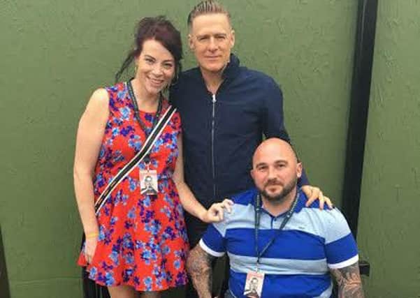 Rick Clement and Hannah Campbell with Bryan Adams
Image: Cuff and Taylor