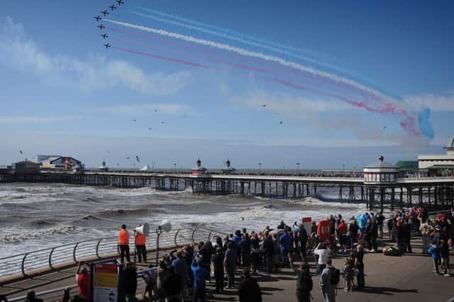 The Red Arrows over North Pier.