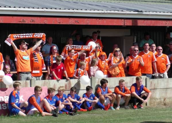 Seasiders supporters at AFC Blackpool
