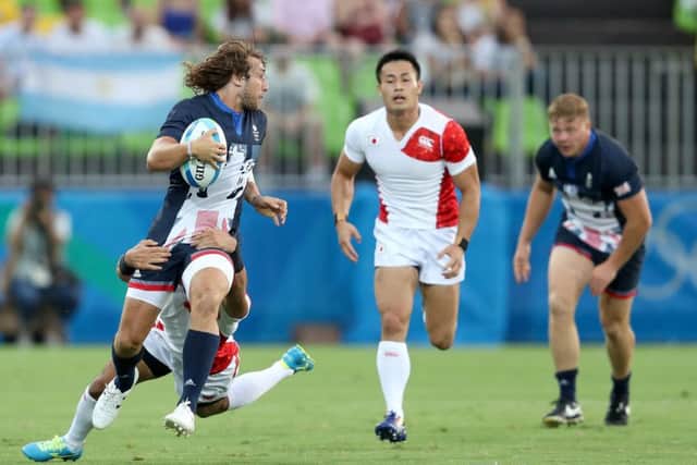 Bibby- stopped in full flow against Japan