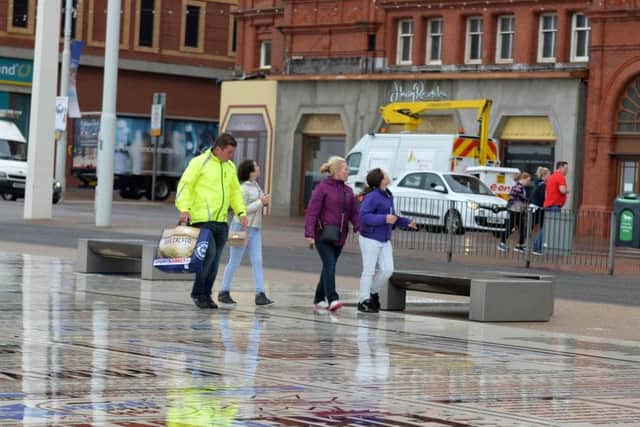 Awful weather in Blackpool  in the month of August
PICS BY DAVE NELSON