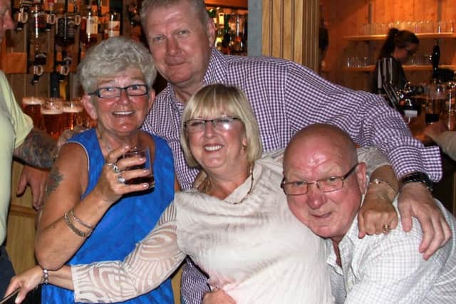 From left, Jean Hardtvelt, George Darch, Alice Bell and Keith Barkworth at the Fleetwood Fishermen's Reunion.