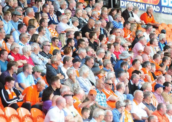 Blackpool fans watch the match

Photographer Kevin Barnes/CameraSport

Football - The EFL Sky Bet League Two - Blackpool v Exeter City - Saturday 6th August 2016 - Bloomfield Road - Blackpool

World Copyright Â© 2016 CameraSport. All rights reserved. 43 Linden Ave. Countesthorpe. Leicester. England. LE8 5PG - Tel: +44 (0) 116 277 4147 - admin@camerasport.com - www.camerasport.com