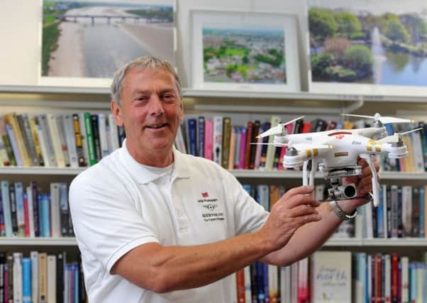 Photo Neil Cross
Paul Wane, of AirXdrones.com, is staging an exhibition of his aerial pictures in Knott End Library