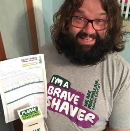 Gavin Howard, uncle of Pippa Cole who is to shave his head for Macmillan Cancer Support
Site manager Gavin has been growing his hair for two years