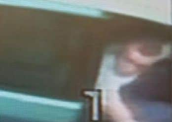 Grainy CCTV footage, provided by Lancashire Police, of the  men wanted in connection with the incident
