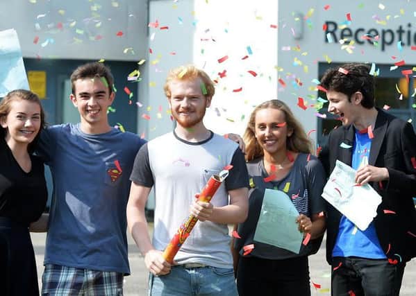 Year 12 AS Students celebrate their results at Lytham College.  PIC BY DAVE NELSON