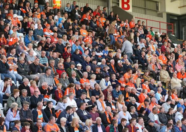 Blackpool fans at Morecambe
