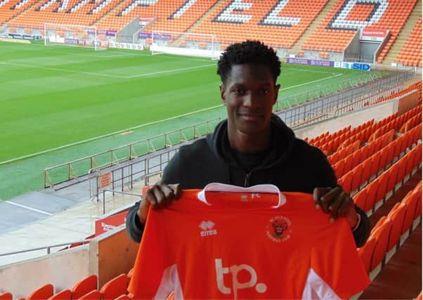 New signing Armand Gnanduillet  Picture: Blackpool FC